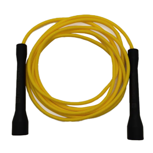 PVC springtouw 300cm 5mm - short handle - verstelbaar - Yellow
