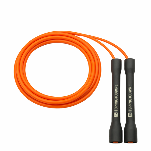 zwaar springtouw boksen oranje